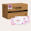 mivida Hypoallergenic Makeup Remover Wipes with Vitamin E, 50 ct