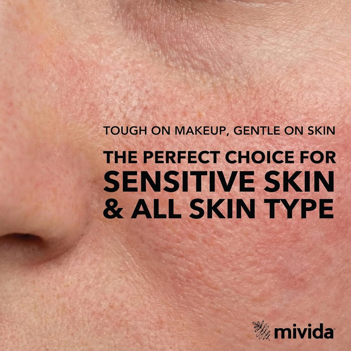 mivida Hypoallergenic Makeup Remover Wipes with Vitamin E, 50 count pack