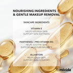 mivida Hypoallergenic Mini Makeup Remover Wipes with Vitamin E, (50PacksX8 wipes)