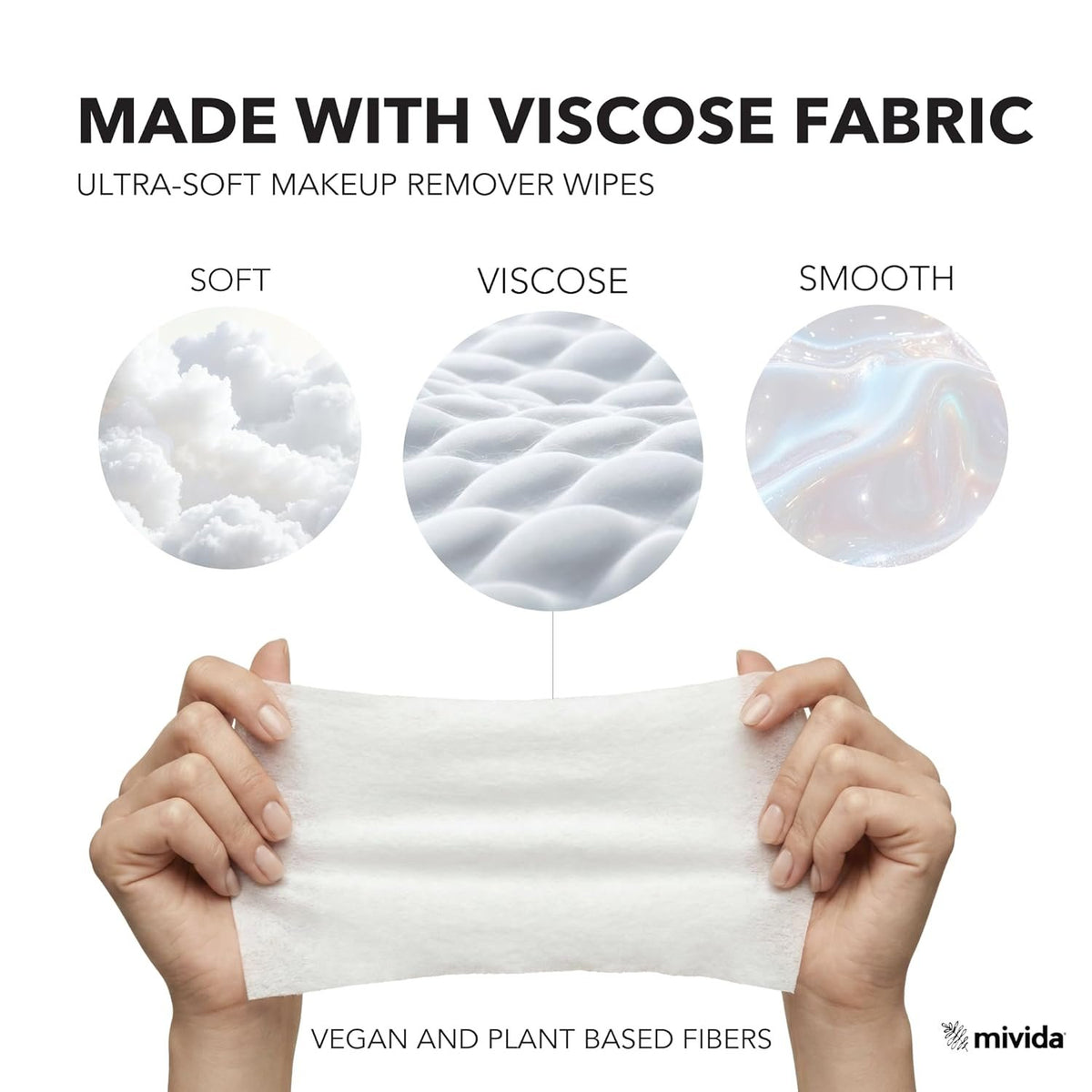 mivida Hypoallergenic Makeup Remover Wipes with Vitamin E, Individually Wrapped (40 x 5, 200 Count)