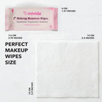 mivida Hypoallergenic Mini Makeup Remover Wipes with Vitamin E, (50PacksX8 wipes)