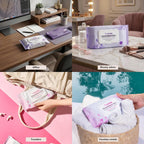 mivida Hypoallergenic Makeup Remover Wipes, Variety Box (8 Packs x 50 Wipes)